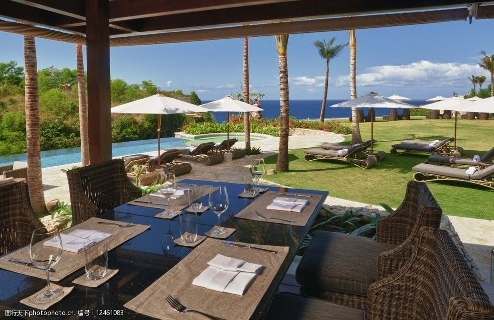 奢华度假酒店的西餐桌 视觉与体验的完美融合